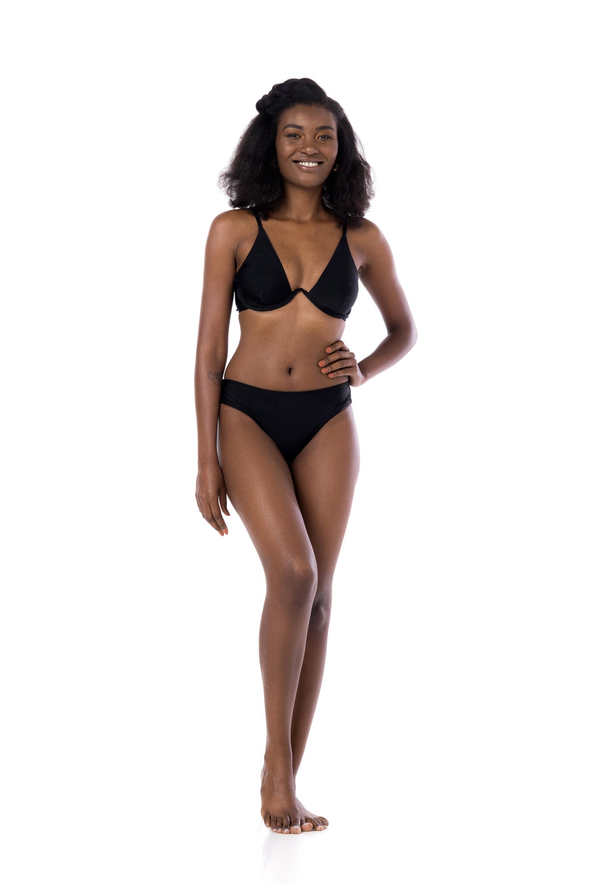 Model Front: La Playa Bikini Tops Top V Fio Preto