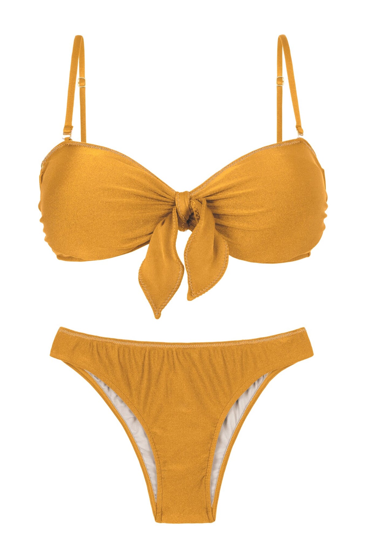 Product Front: Rio De Sol Two Piece Swimwear Set Damasco Bandeau-No Essential
