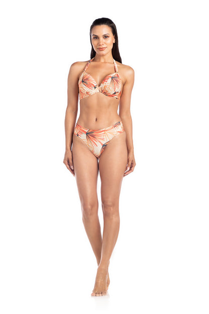 Model Front: La Playa Two Piece Swimwear Franzido Caliandra