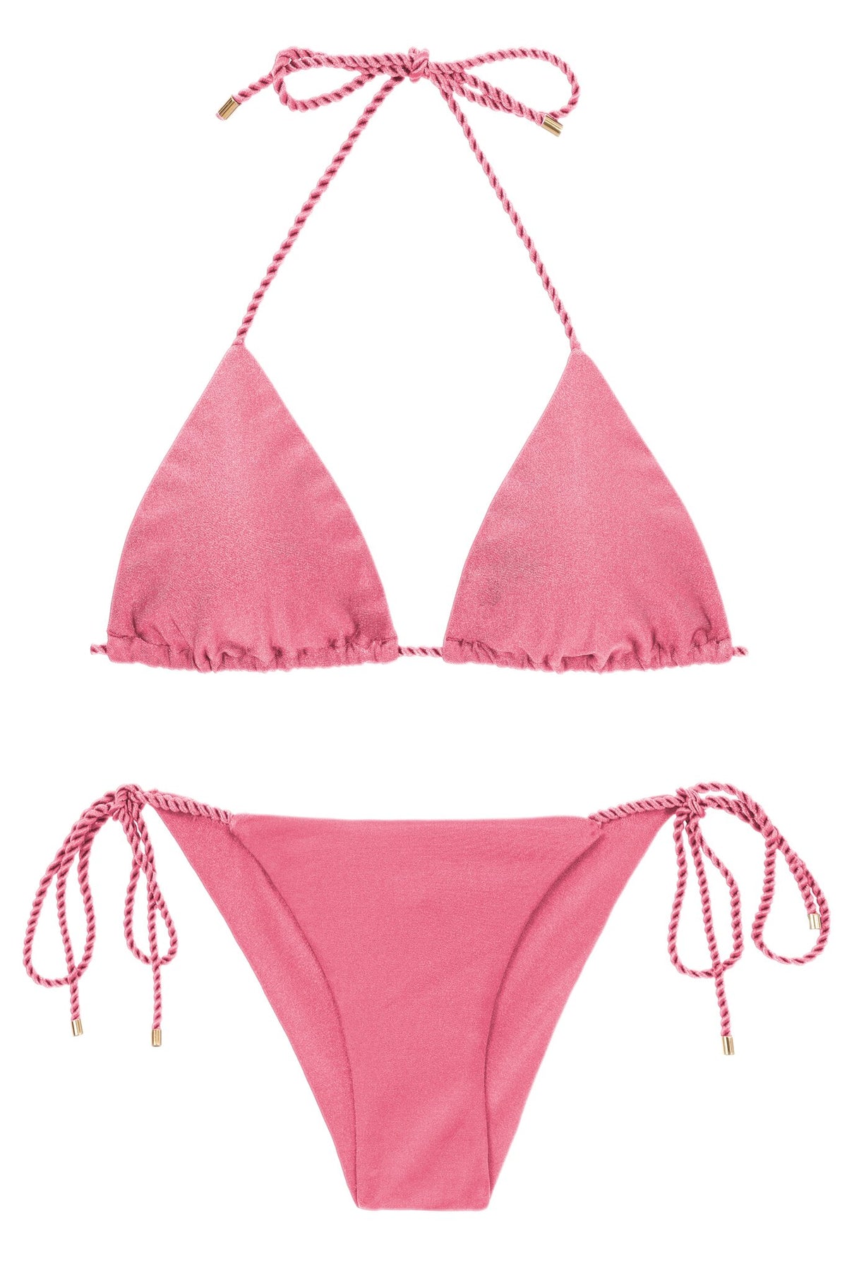 Product Front: Rio De Sol Two Piece Swimwear Set Shimmer-Confetti Tri-Rope Cheeky-Rope