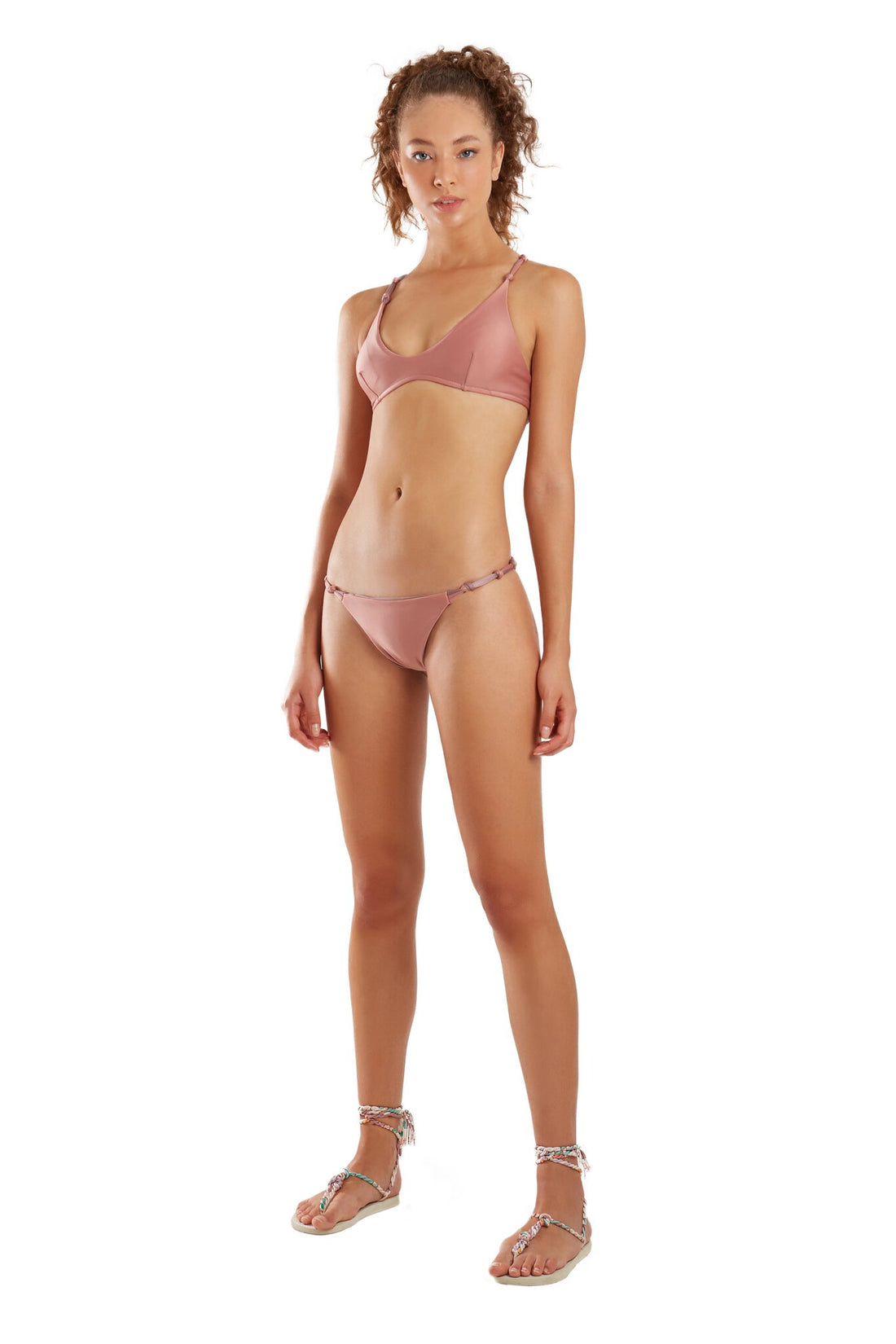 Model Front: Blueman Two Piece Swimwear Ploc Marrom
