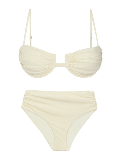 Product Front: Rio De Sol Two Piece Swimwear Set Malibu-Natural Zaya Amy
