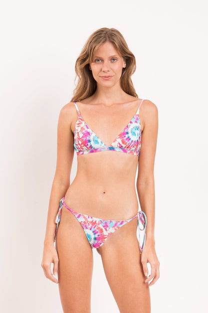 Model Front: Rio De Sol Two Piece Swimwear Set Splash Tri-Fixo Cheeky-Tie