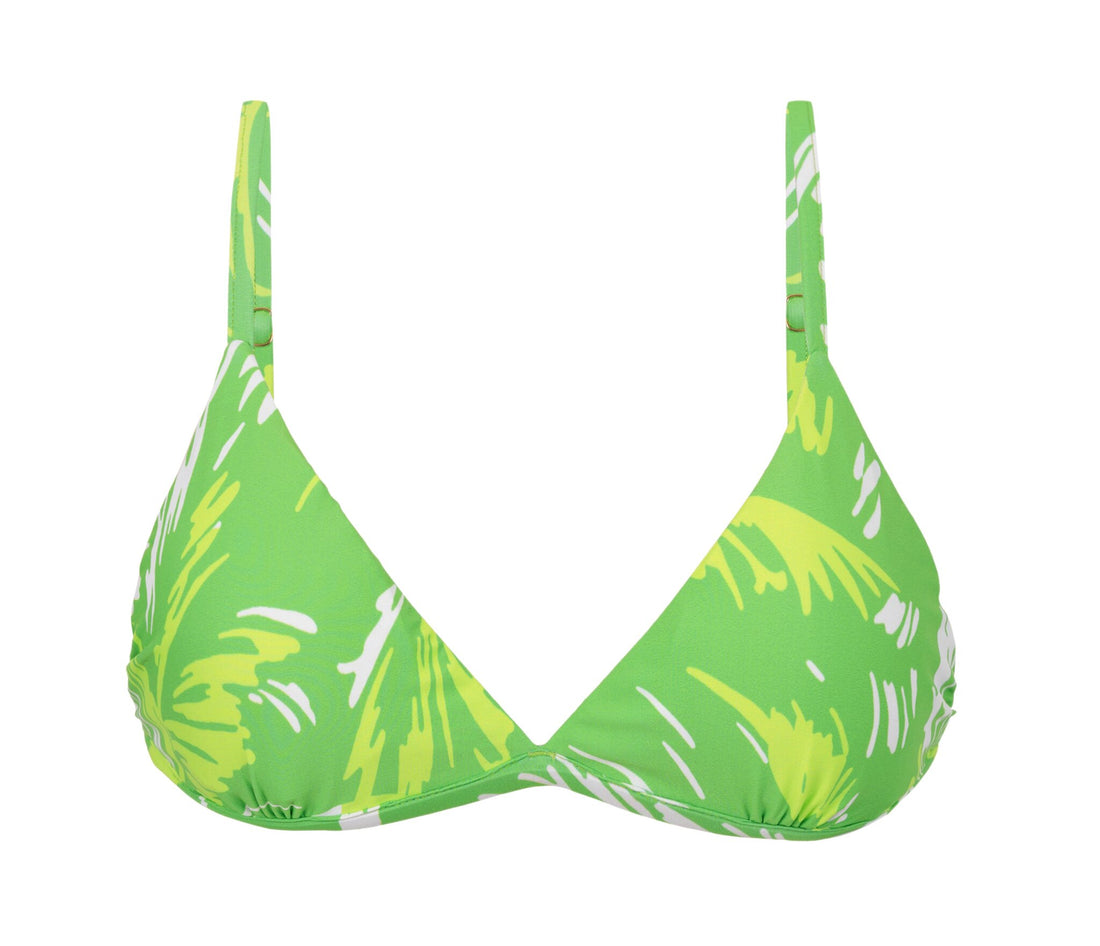 Product Front: Rio De Sol Bikini Tops Top Green-Palms Tri-Fixo
