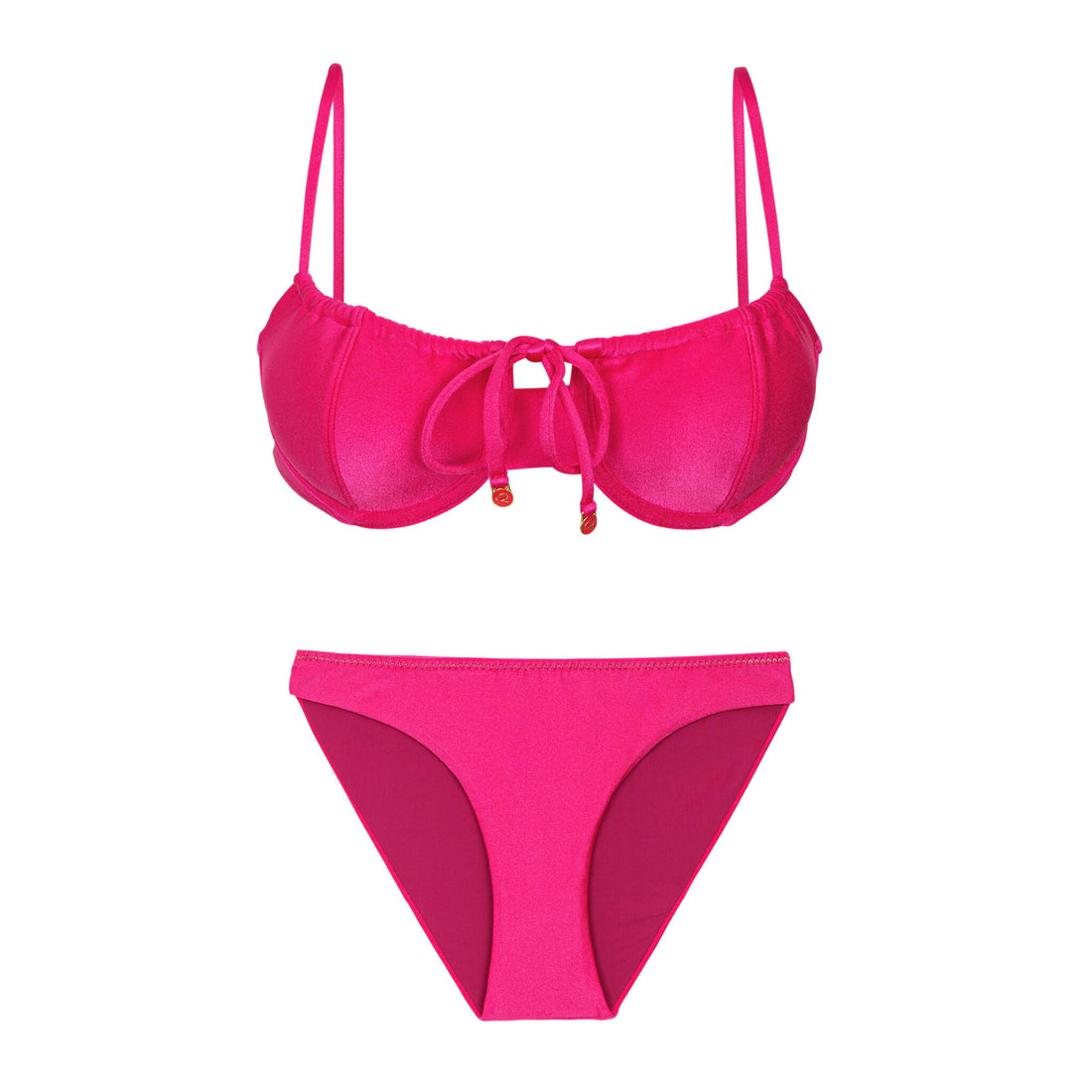 Product Front: Rio De Sol Two Piece Swimwear Set Shimmer-Olinda Balconet-Tie Essential-Comfy