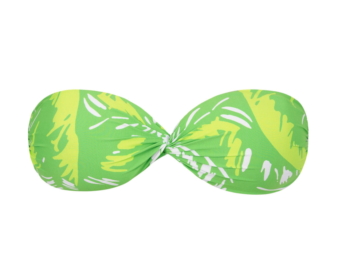 Product Front: Rio De Sol Bikini Tops Top Green-Palms Twist