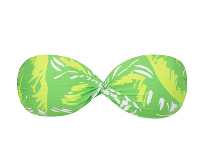 Product Front: Rio De Sol Bikini Tops Top Green-Palms Twist