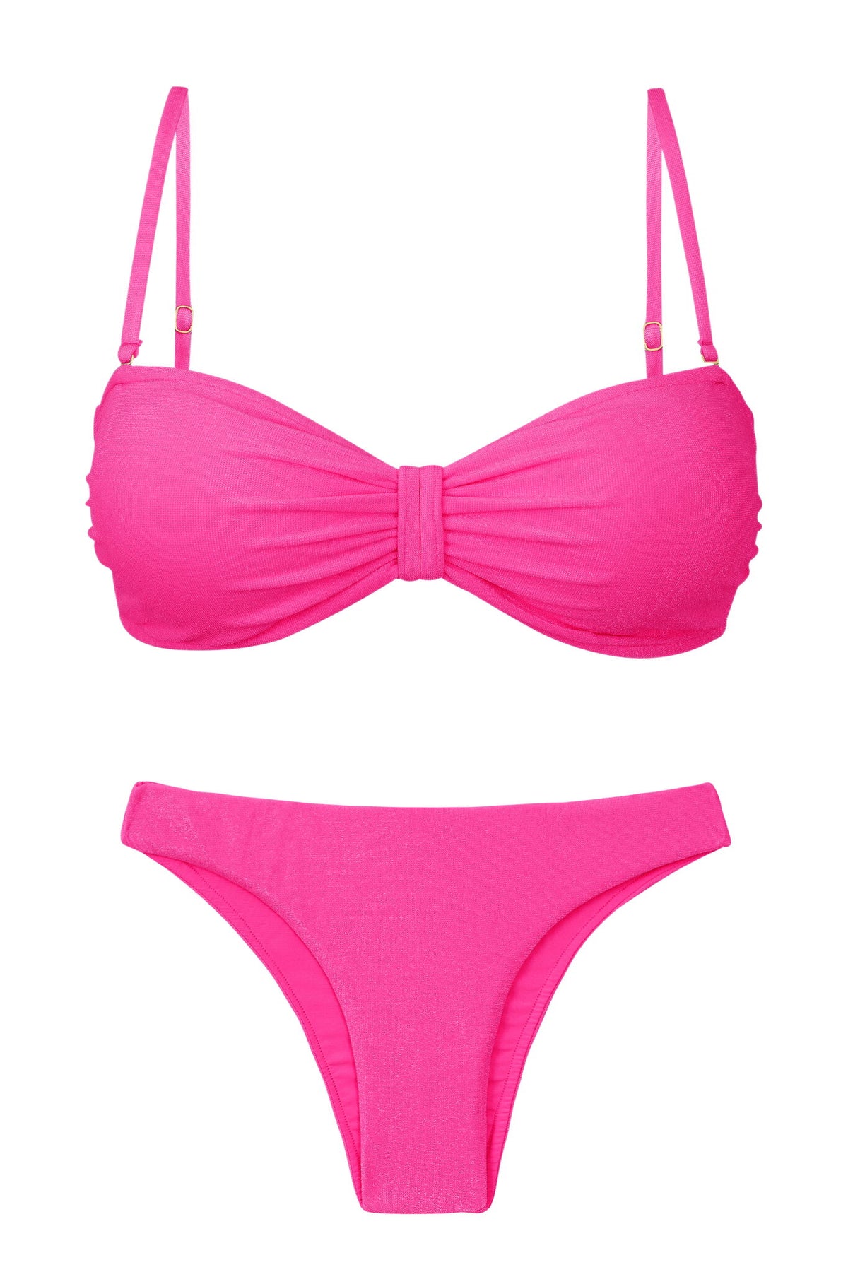 Product Front: Rio De Sol Two Piece Swimwear Set Malibu-Rosa Bandeau-Duo Essential