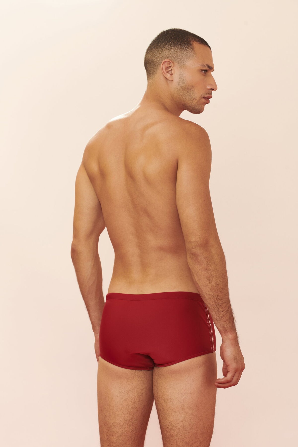 Model Back: Blueman Swim Trunks Sunga Army Cairo Vermelho