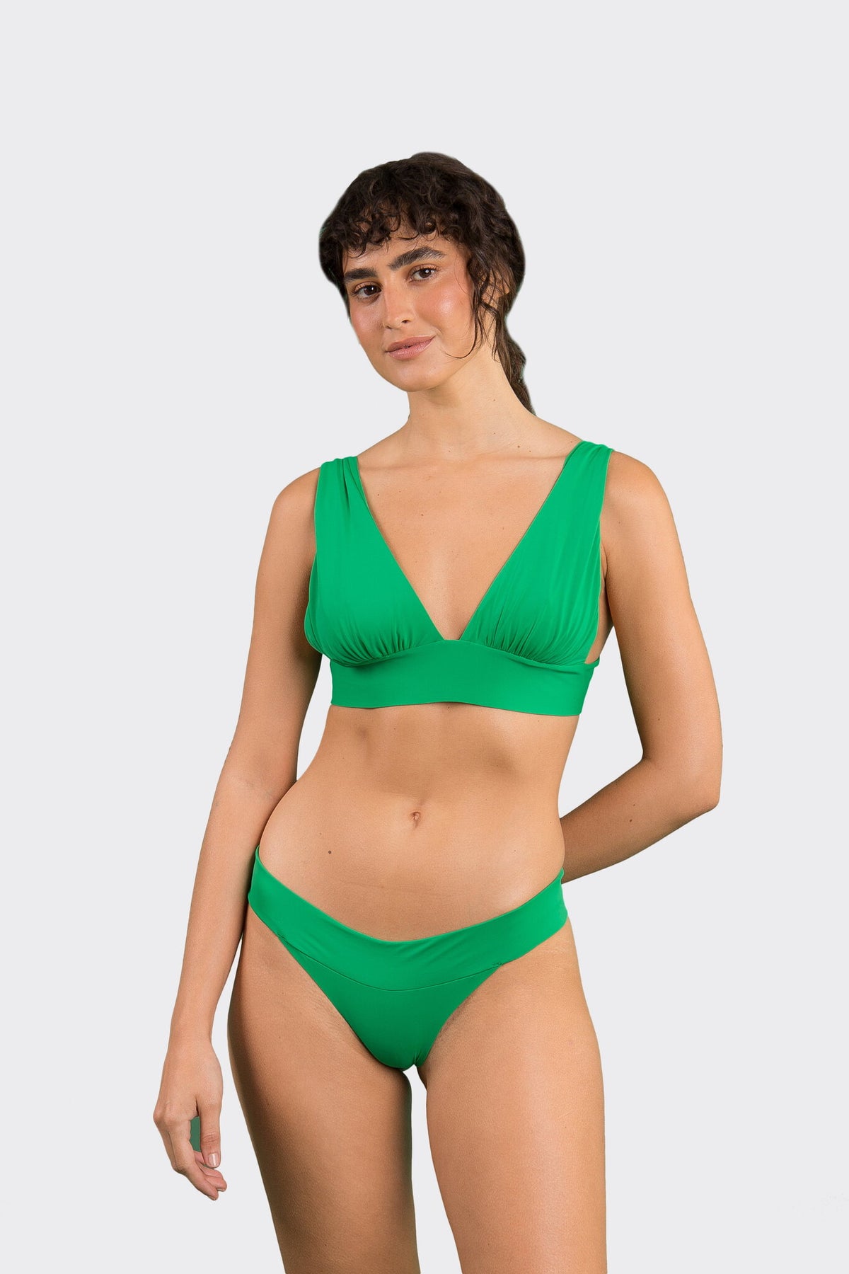 Model Front: Rio De Sol Bikini Tops Top Tambourine Halter-Marina
