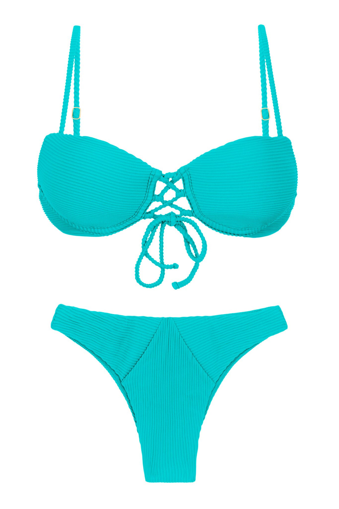 Product Front: Rio De Sol Two Piece Swimwear Set Cotele-Jade Balconet-Pushup Lisboa