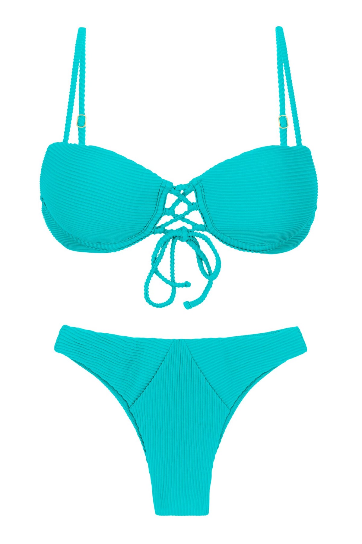 Product Front: Rio De Sol Two Piece Swimwear Set Cotele-Jade Balconet-Pushup Lisboa