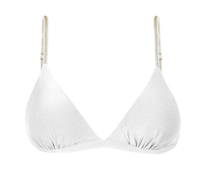 Product Front: Rio De Sol Bikini Tops Top Shimmer-White Tri-Fixo