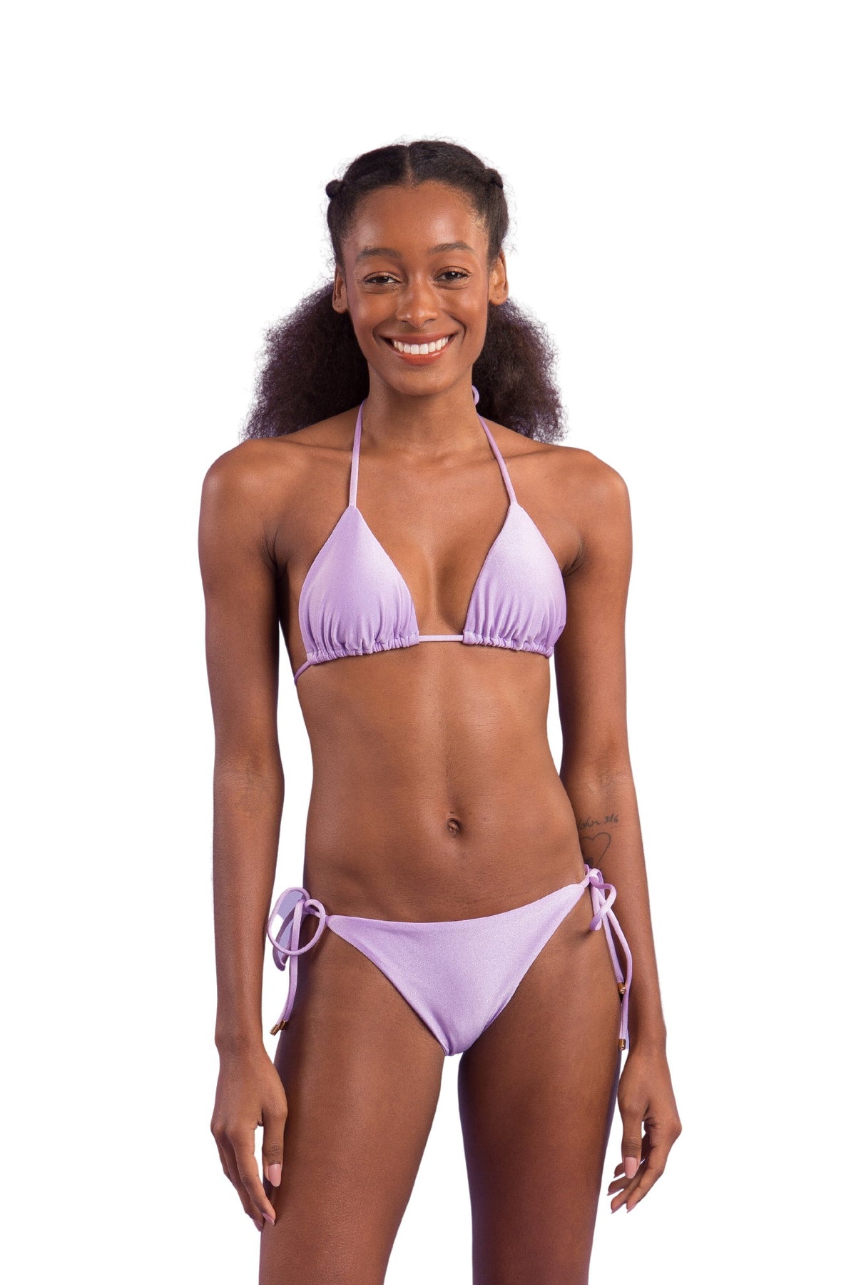 Model Front: Rio De Sol Bikini Bottoms Bottom Shimmer-Harmonia Ibiza-Comfy