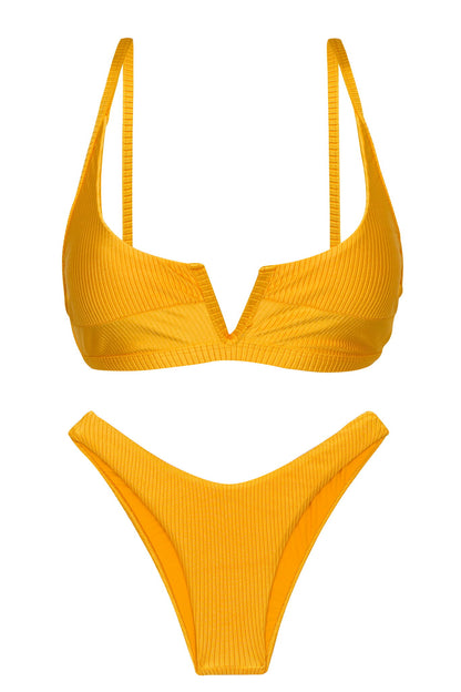 Product Front: Rio De Sol Two Piece Swimwear Set Eden-Pequi Bra-V High-Leg