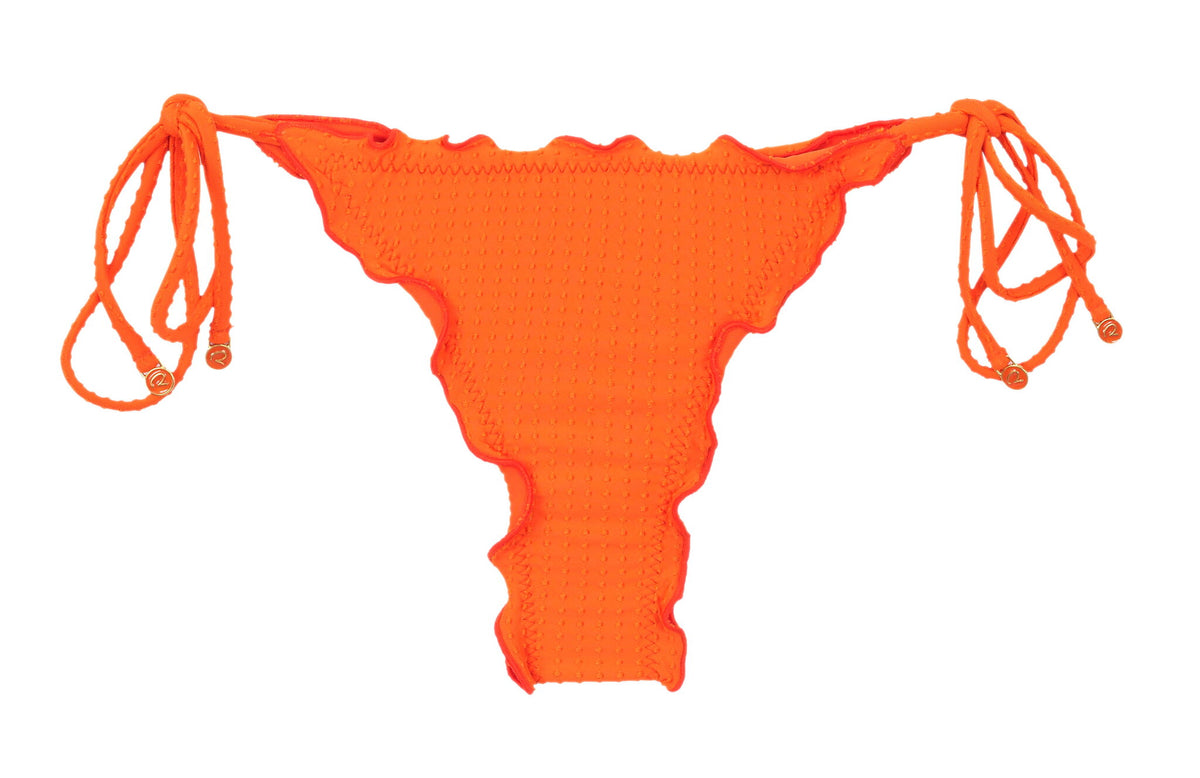 Product Front: Rio De Sol Bikini Bottoms Bottom Dots-Orange Frufru-Fio