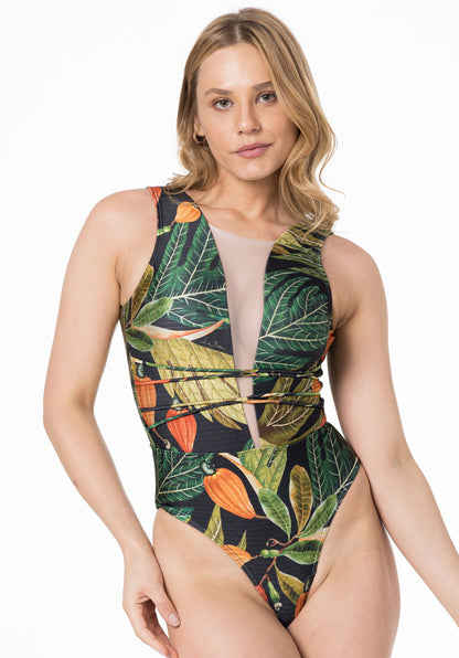 Gallery: Lua Morena One Piece Swimsuits Maio Tule Strappy Caju