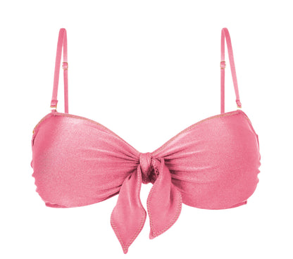 Product Front: Rio De Sol Bikini Tops Top Shimmer-Confetti Bandeau-Knot