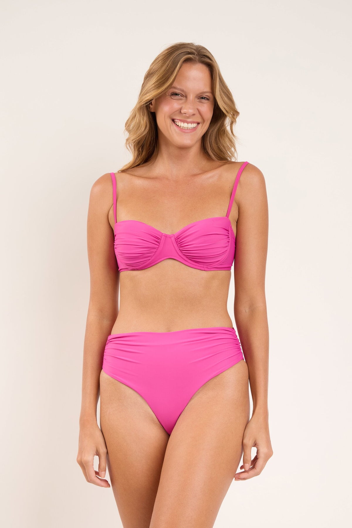 Model Front: Rio De Sol Two Piece Swimwear Set Fluity-Amor Vickie Amy
