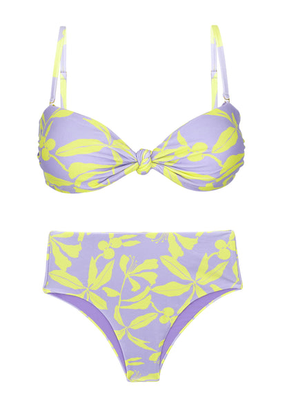 Product Front: Rio De Sol Two Piece Swimwear Set Glow Bandeau-Joy Hotpants