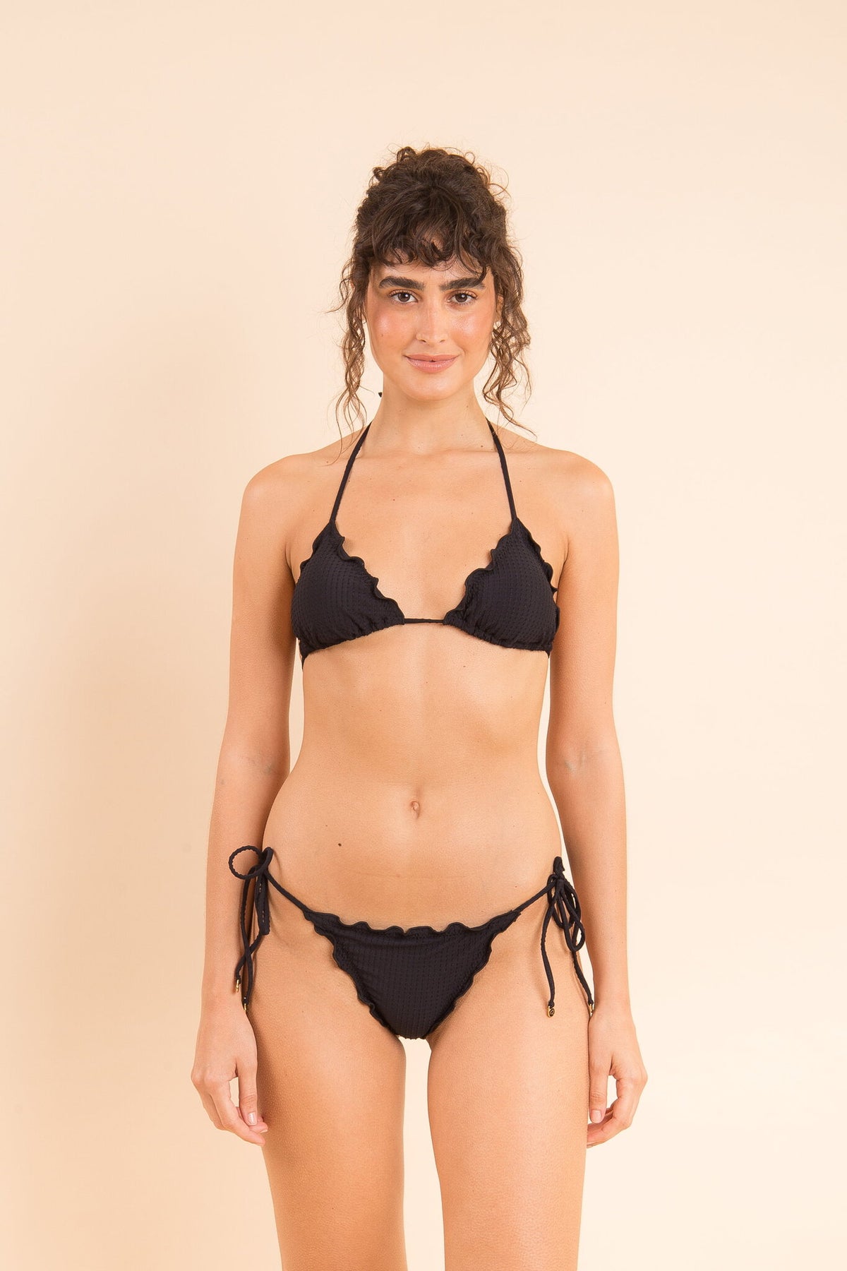 Image 13: Rio De Sol Bikini Tops Top Dots-Black Frufru