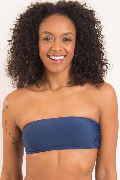 Gallery: Rio De Sol Bikini Tops Top Navy Bandeau-Reto