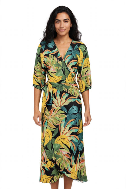 Gallery: La Playa Maxi Dresses Longo Borboleta Tropicool Preto