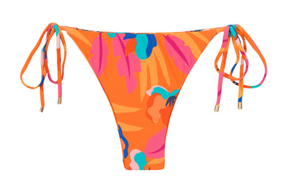 Product Front: Rio De Sol Bikini Bottoms Bottom Orange-Bloom Ibiza