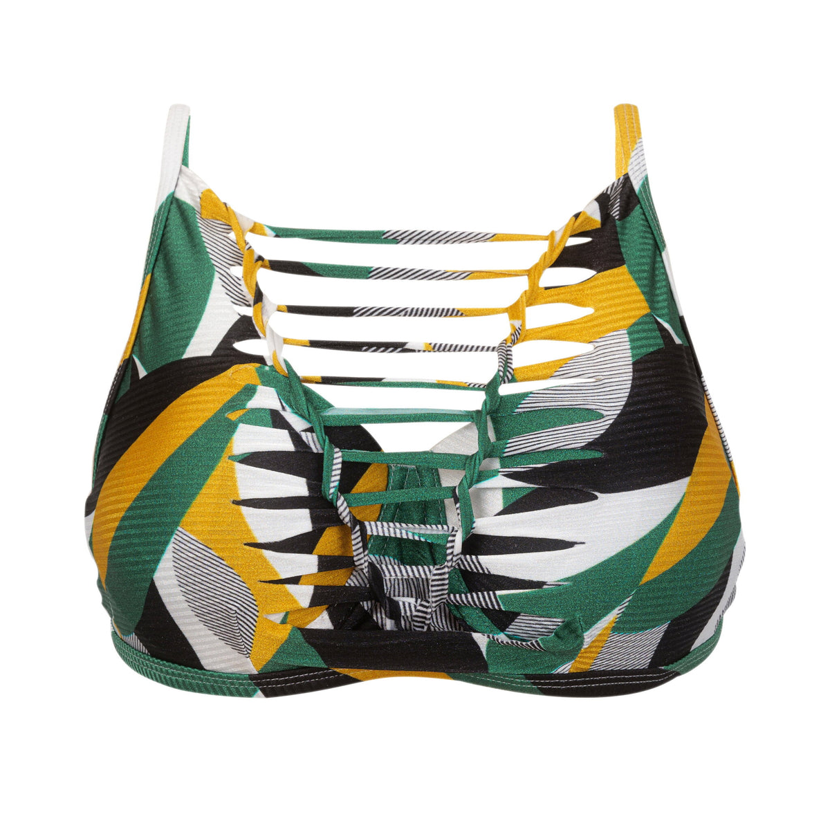 Model Front: Lua Morena Bikini Tops Top Cropped Ilhos Floresta Brasileira