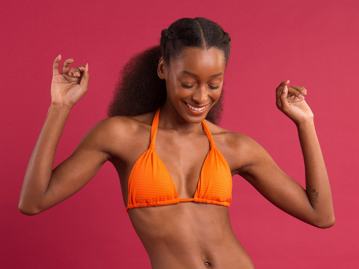 Image 10: Rio De Sol Bikini Tops Top Dots-Orange Mel
