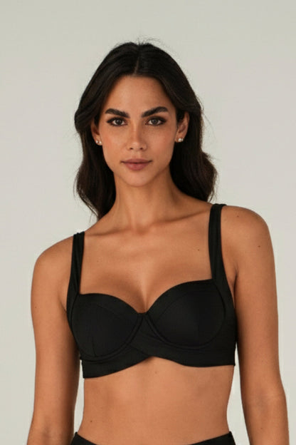 Gallery: Lua Morena Bikini Tops Top Preto Meia-Taca-Sus
