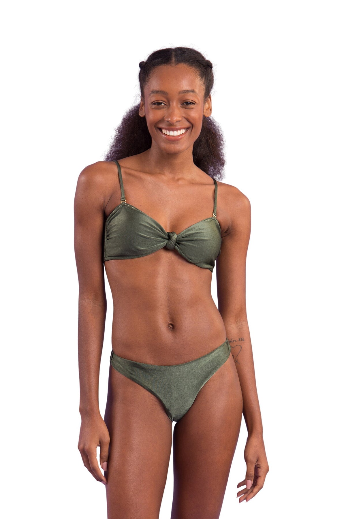 Model Front: Rio De Sol Bikini Bottoms Bottom Croco Nice-Fio
