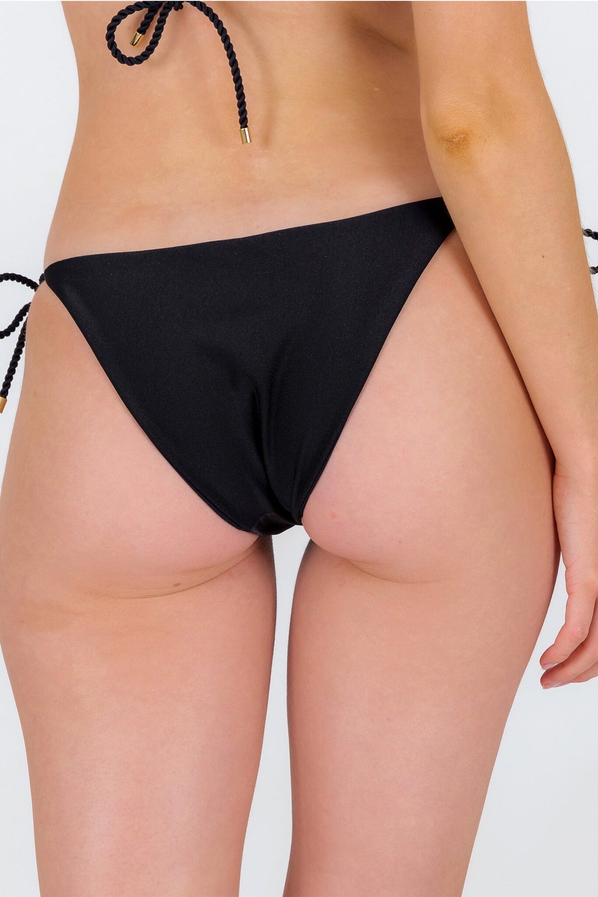 Image 07: Rio De Sol Bikini Bottoms Bottom Shimmer-Black Ibiza-Rope