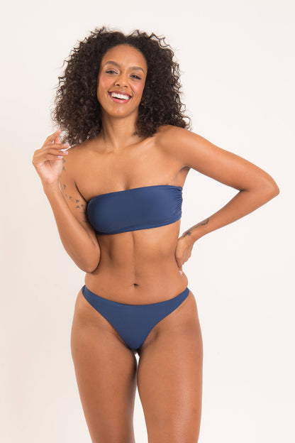 Image 07: Rio De Sol Two Piece Swimwear Set Navy Bandeau-Reto Nice-Fio