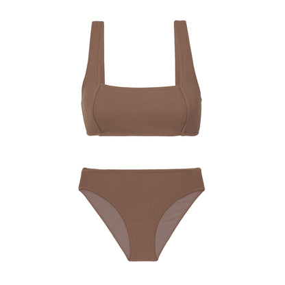 Product Front: Rio De Sol Two Piece Swimwear Set Sand-Cappuccino Mary Essential-Comfy