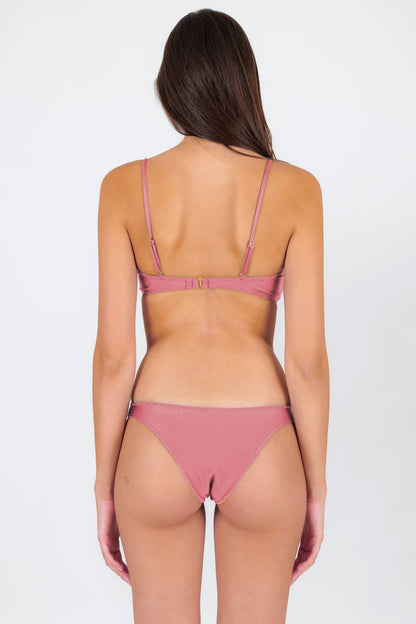Model Back: Rio De Sol Bikini Bottoms Bottom Shimmer-Confetti Essential