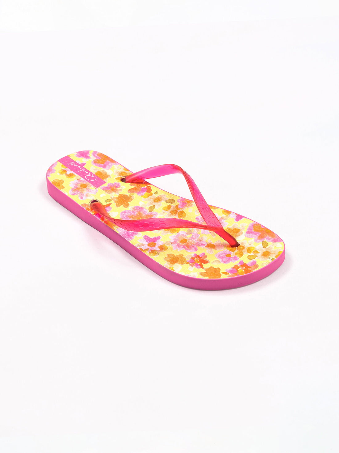 Product Back: Rio De Sol Flip-Flops Ditsy-Butter Slim