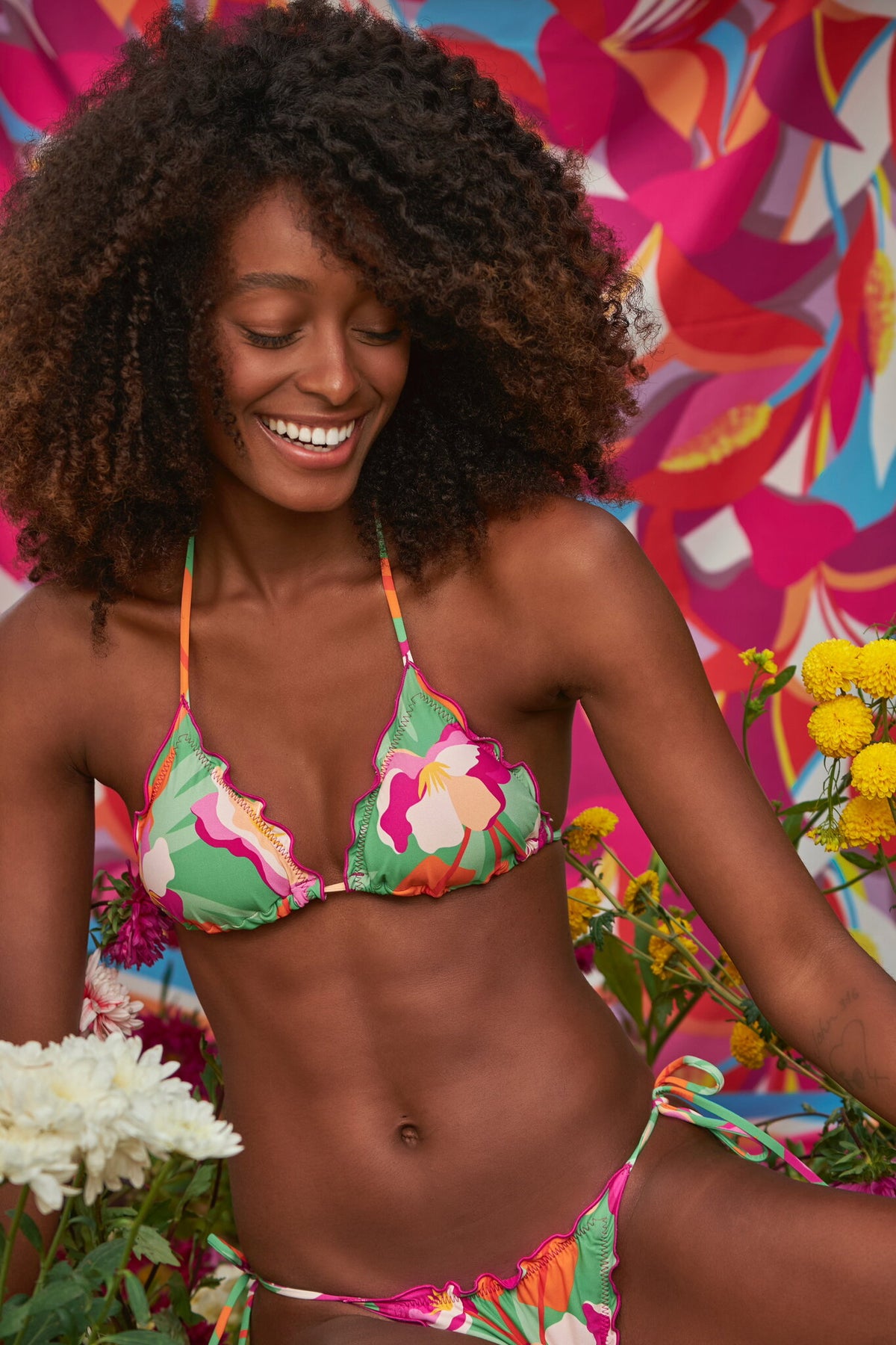 Image 06: Rio De Sol Bikini Bottoms Bottom Green-Bloom Frufru