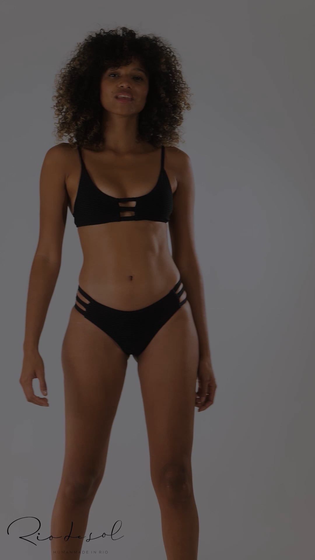 Video: Rio De Sol Bikini Tops Top Bora-Black Bra-Trio