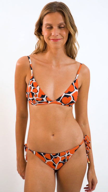 Video: Rio De Sol Two Piece Swimwear Set Amore-Red Tri-Fixo Ibiza-Comfy