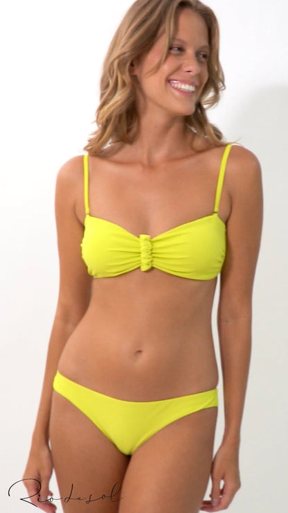 Video: Rio De Sol Bikini Tops Top Citrico Bandeau-Crispy