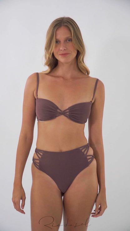 Video: Rio De Sol Bikini Bottoms Bottom Malibu-Ebano Highwaist-Spin-Iris