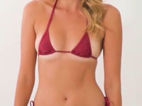 Video: Rio De Sol Bikini Tops Top Touch-Carmim Tri-Mini